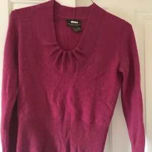 Gorgeous Raspberry Cashmere Sweater